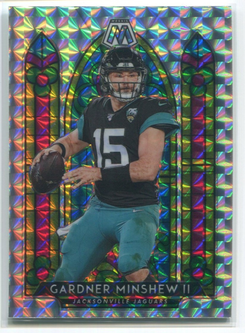 2020 Panini Mosaic Gardner Minshew II #SG8 Stained Glass Silver Prizm