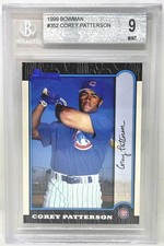 1999 Bowman - Corey Patterson #352 (RC) BGS 9 MINT Chicago Cubs Rookie Card. rookie card picture