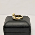 Vintage 14k Gold Diamond Snake Style Ring — photo 3