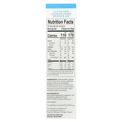 Gluten Free Ultimate Fudge Brownie Mix, 17 oz (482 g) - 第 2/2 張圖片