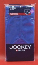 Jockey Nylon 1•Brief Size XXL (44-46) Style #1031 ~Shiny Nylon Y Front~ Blue