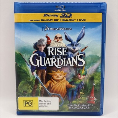 Rise of the Guardians | 3d Blu-ray + 2D Blu-ray + Dvd (PG, Blu-ray, 2012) VGC R4