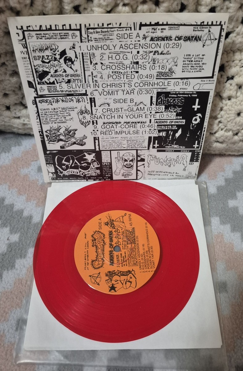 Agents Of Satan Self Titled Red Vinyl 7