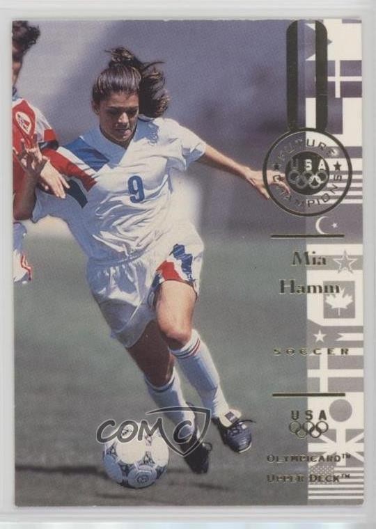 1996 Upper Deck Olympicard Future Champions Mia Hamm #112 0w8