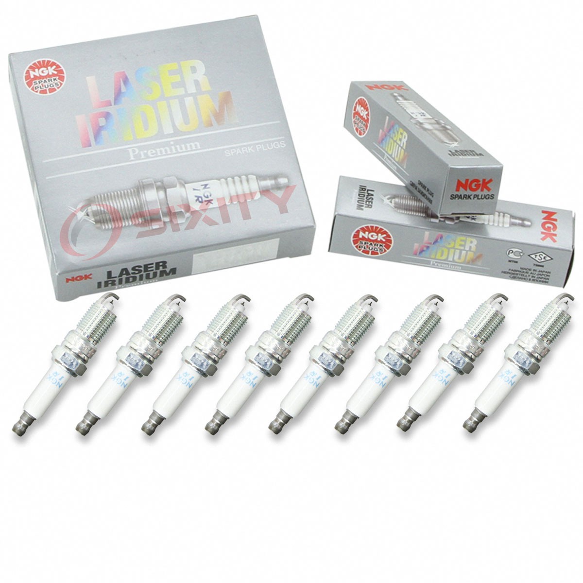 NGK LASER IRIDIUM Iridium Spark Plugs IZTR5B11 Set of 8 NEW FREE SHIPPING