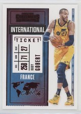 2020-21 Panini Contenders International Ticket Red Rudy Gobert #18 11pj