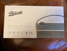 Image of BNIB ROBERTS RAMBLER BT STEREO DAB+ / FM PORTABLE RADIO BLUETOOTH IN DUCK EGG