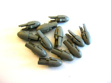 Twelve Mattel Shootin' Shell Gray Bullet Tips For Mattel Shootin' Shell Cap Gun