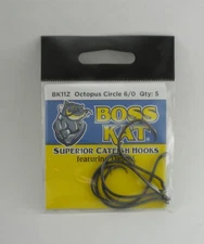 Tru Turn BK11Z-6/0 Boss Kat Octopus Circle Hook Black Nickel Size 6/0 5CT