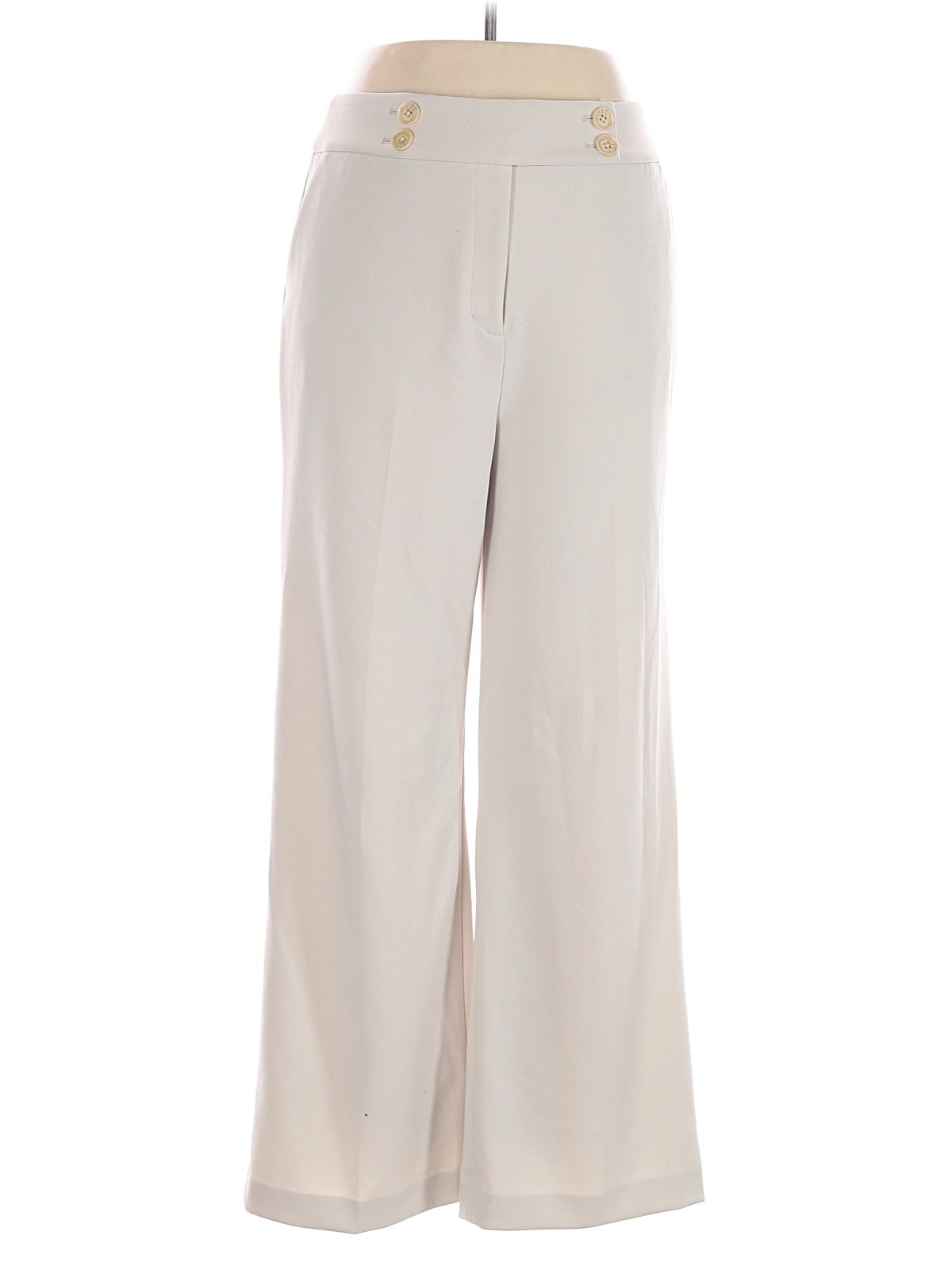 Calvin Klein Women Ivory Dress Pants 14 Petites