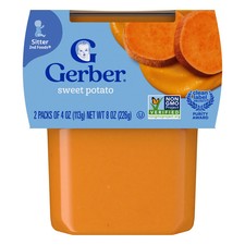 2nd Foods , Sitter, Sweet Potato, 2 Pack, 4 oz 113 g Each