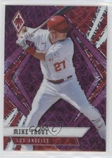 2021 Panini Chronicles Phoenix Purple Velocity Mike Trout #19 0w8