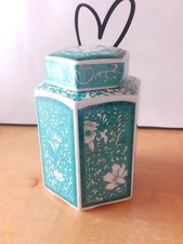 Sammlungsauflösung, Wunderschöne alte chinesische Keramik Tee Deckeldose