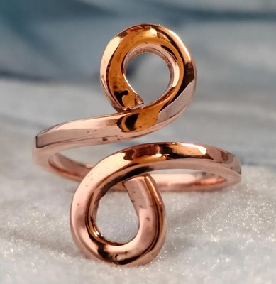 Solid Pure Copper Minimalist Healing Ring, Handmade, Unisex, Infinity Ring