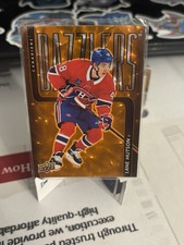 Upper Deck Series 1 2025-26 Lane Hutson Dazzlers Orange DZ-39 Canadiens