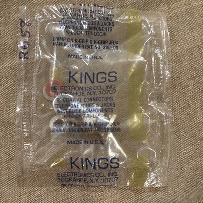 BNC Male 6-PC Solder Type Connector RG58 RG142 LMR195- USA Seller KINGS