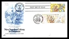 NEW SWEDEN COLONY 350TH ANNIV 1988 ARTCRAFT FDC JOINT DUAL CANCEL FINLAND & USA