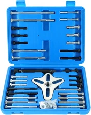 DASBET 46PCS Harmonic Balancer Puller Set, Steering Wheel Kit Blue 