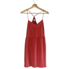 Madewell Women's Silk Red Racerback Mini Dress Size 2 Mini Sleeveless