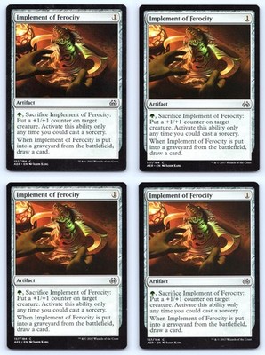 Implement of Ferocity x4 Playset Aether Revolt Magic: The Gathering Near Mint