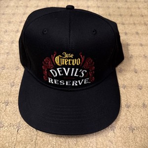 Jose Cuervo Devil's Reserve Tequila Snapback Hat Cap Black Red Promo Bar Wear