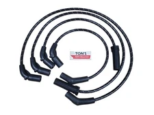 Harley-Davidson 2017-23 Road King m8 Cloth braided spark plug wires Black White