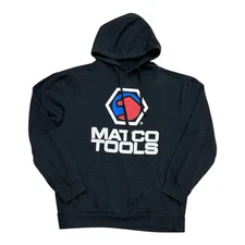 Matco Tools Hoodie Black Size L Mechanic Auto Sweatshirt Pullover *Broken In*