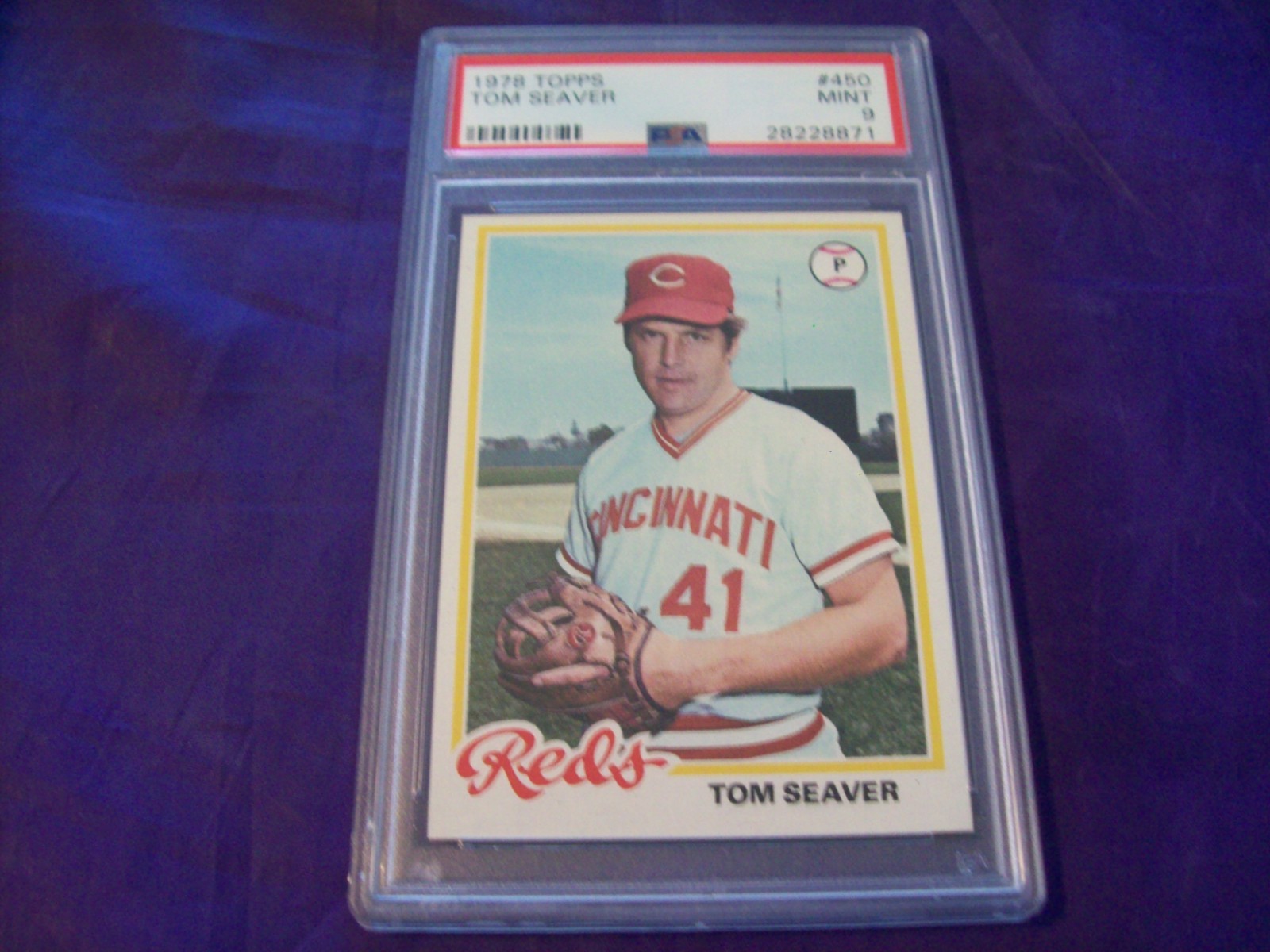 1978 TOPPS #450 TOM SEAVER PSA 9