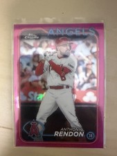 2024 Topps Chrome Pink Refractor Anthony Rendon #61 Los Angeles Angels