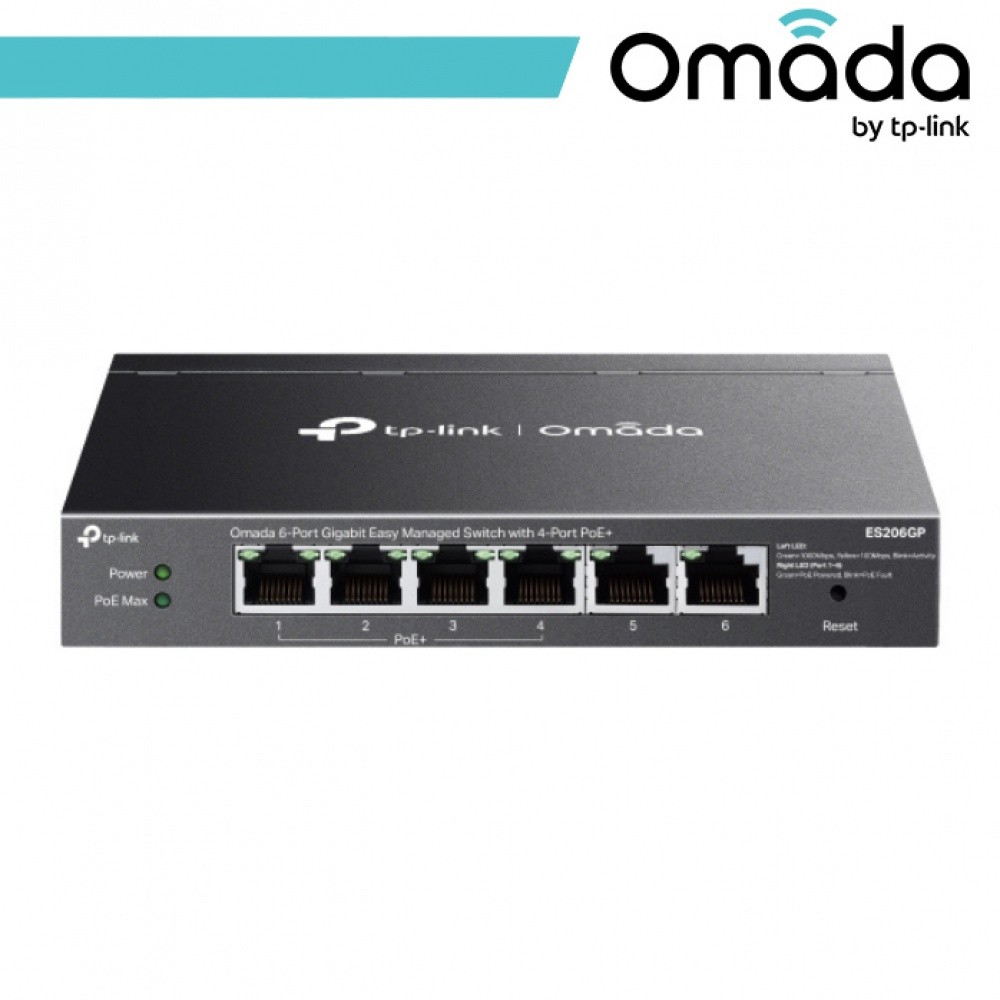 Switch Omada 6 Porte Gigabit Managed con 4 PoE+ | Configurazione Rapida