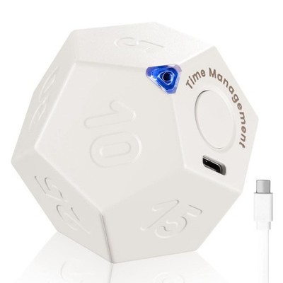 Timer Drehen Dodecagon Wiederaufladbar Timer Sound Vibrieren Licht Alarm