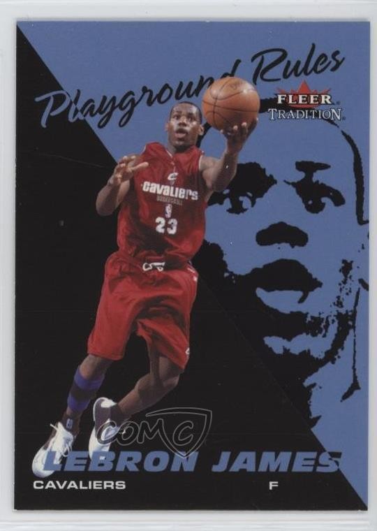 2003-04 Fleer Tradition Playground Rules LeBron James #1PR d4v