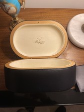 GENUINE BREGUET NAVY LEATHER WATCH BOX AND PAPERS 22.5x14.5x11 cm