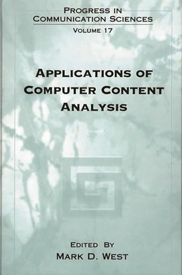 Applications of Computer Content Analysis (Progress in Communication Science...