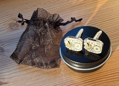 Manschettenknöpfe Designer Unikat, hand crafted, silber