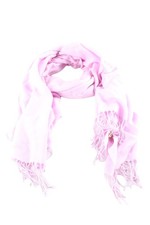 PASHMINA Écharpe à franges Dames Écharpe rose style décontracté