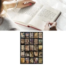 50 Sheets Decoration Material Paper Vintage Decorative Paper for Scrapbook Diary