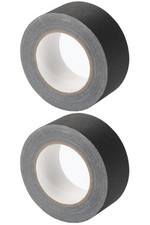  2 On-Stage Black Heavy Duty Pro Gaffer Tape 2" x 60 yd No Residue