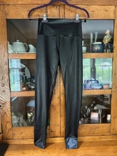EUC Pixie Lane Pixielane Long Shine Black leggings XL