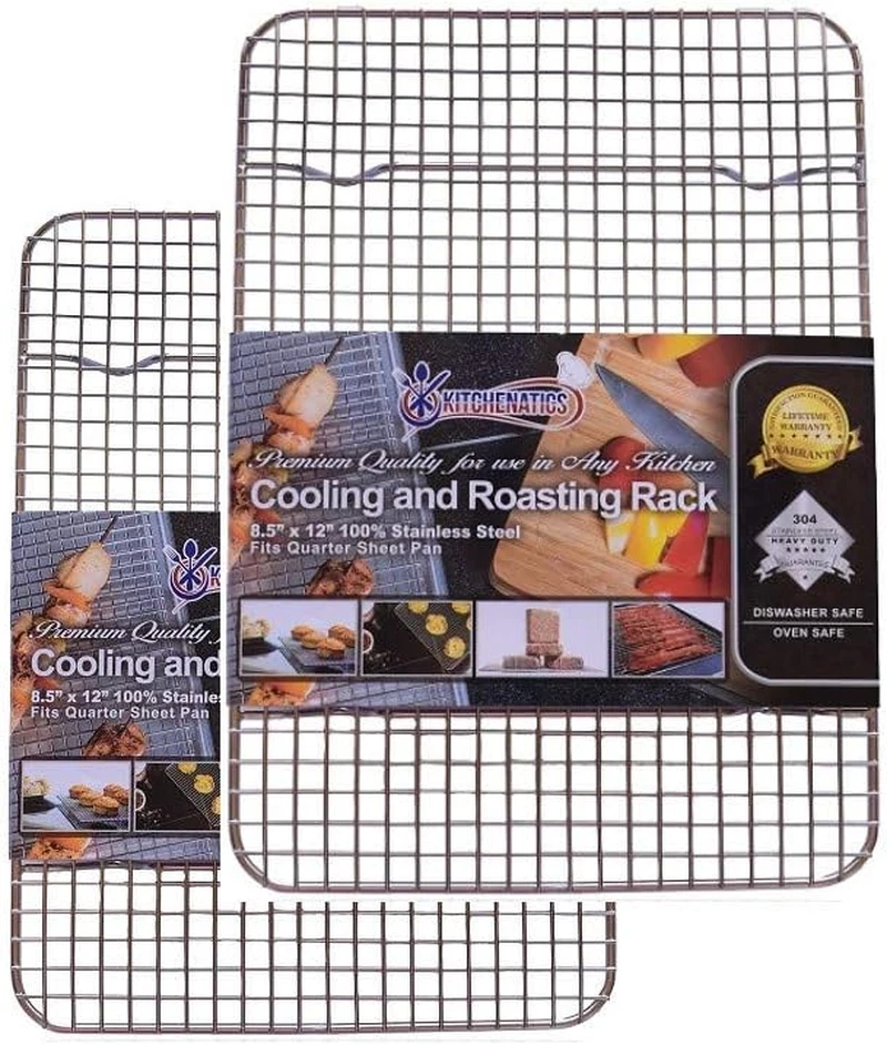 KITCHENATICS Heavy Duty Small Oven Cooling Racks for Cooking, Baking, Roasting a
Opens in a new wind