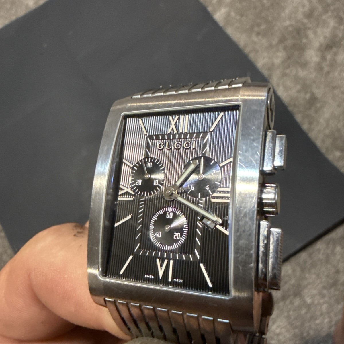 GUCCI G Metro 8600M Black Dial 35mm Quartz Men's Watch Quartz
