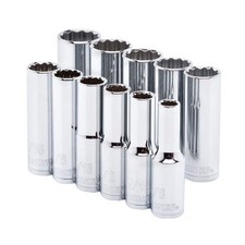 Husky 635 079 12 In. Drive Sae Deep Socket Set 11-piece