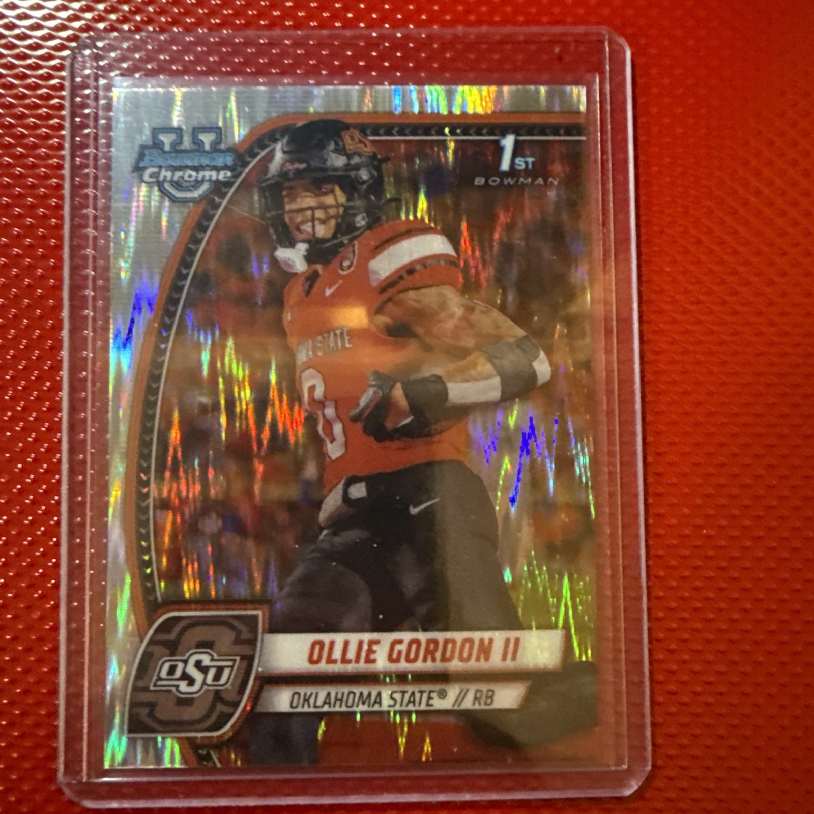 2024 Bowman University Chrome - Ollie Gordon II #197 Stealth Refractor (RC)