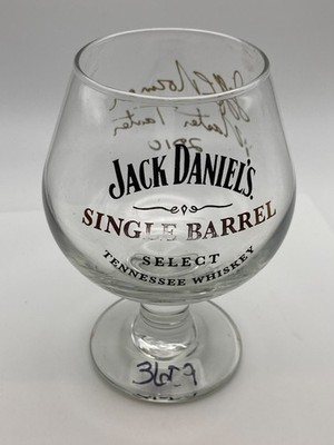 Jack Daniel's SINGLE BARREL Snifter Glass, SIGNED Jeff L. Norman Master Taster