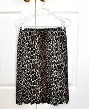 Vintage Vanity Fair Leopard Print Tricot Half Slip Medium Jagged Hem
