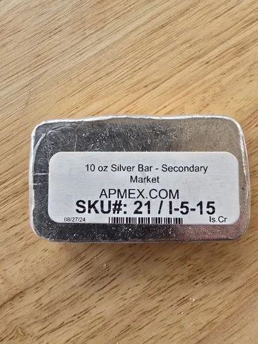 APMEX 10 oz Silver Bar - Pure Silver Investment Bullion