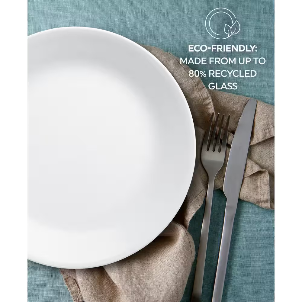 Corelle Dinnerware Set Winter Frost White Chip Resistant 16-Piece Service for 4
