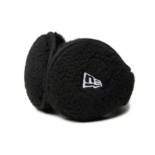 New Era One Size Ear Muff Boa Fleece Black Cold Weather Protection Black
