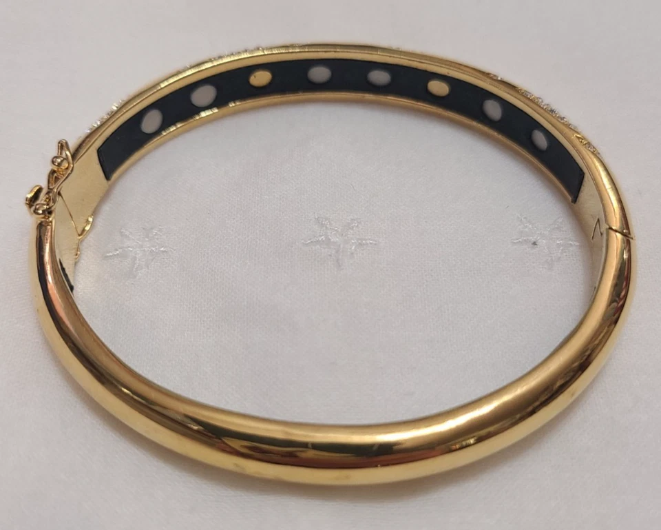 Pulsera Nikken Bella Passione Chapada en Oro 24K Magnética Napoli Remolino Nueva Sin Etiquetas #2 Foto 4 de 4