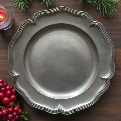 【刻印あり】錫製ドイツアンティーク FEIN ZINN 天使の燭台 Antique Fein Zinn German Pewter Plate With 3 Angel Marks | eBay